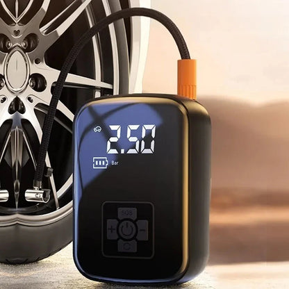 LEIBOO Bomba de aire eléctrica con cable/inalámbrica Compresor de aire para automóvil Bomba infladora de neumáticos para motocicleta Bicicleta Barco AUTO Bolas para neumáticos