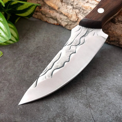 Afilador de huesos forjado a mano, mango de cuchillo para deshuesar, cuchillo pequeño para carne, afilado, duradero, práctico, cuchillo pequeño para cortar carne y fruta