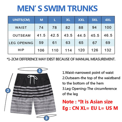 Escatch Quick Dry Summer Mens Siwmwear Beach Board Shorts Briefs For Man Swim Trunks Male Sportswear Beachwear Fitness Plus Size