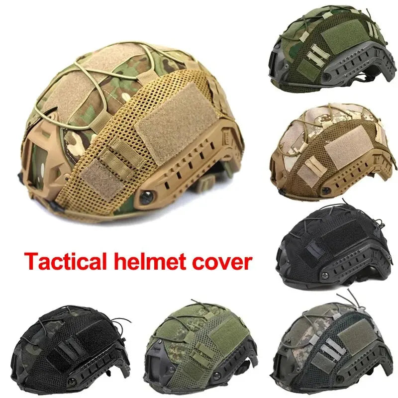 1 funda para casco FAST para casco Fast MH PJ BJ, funda para casco de paintball Airsoft, accesorios, red para ciclismo