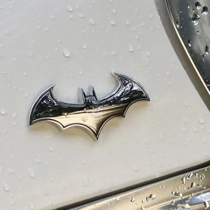 3D Metal Bat Auto Car Logo Cartoon Sticker Metal Badge Emblem Tail Decal Motorcycle Car Styling Decoration Accessories