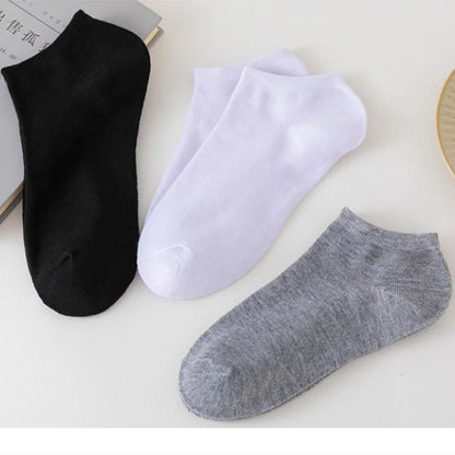 8 pares de calcetines náuticos para mujer y hombre, de corte bajo, invisibles, antideslizantes, de silicona, para verano, calcetines invisibles hasta el tobillo, de color sólido, informales, transpirables