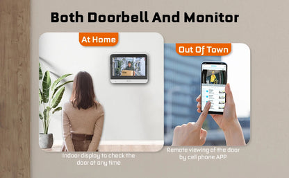 4.3 Inch WiFi Peephole Tuya Smart 1080P WiFi Peephole Video Camera Home Security Night Vision Video Door Camer