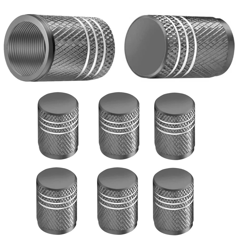 8Pc Tire Valve Caps Tyre Rim Stem Cover Dust Proof Auto Wheel Cap Aluminum Alloy Nipple Caps for Cars and Motorcycles Bikes