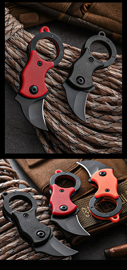 Outdoor Pocket Knife Portable EDC Key Knife Fox Knife Paw Knife Case Opener Knife Necklace Carry-on Portable Mini Pocket Knife