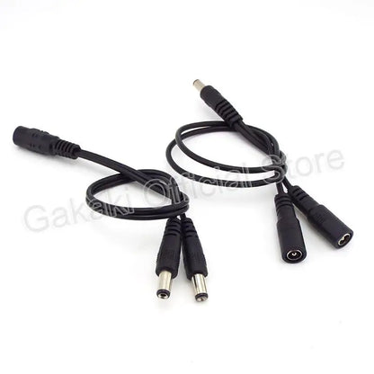 Female to Male Way Connector DC Plug Power Splitter Cable for CCTV LED Strip Light Power Supply Adapter 5.5mm*2.1mm