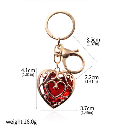 Zeldas Link Skyward Sword Red Heart Necklace Heart Containers Crystal Hearts Stones Pendant Necklace for Women Men Jewelry