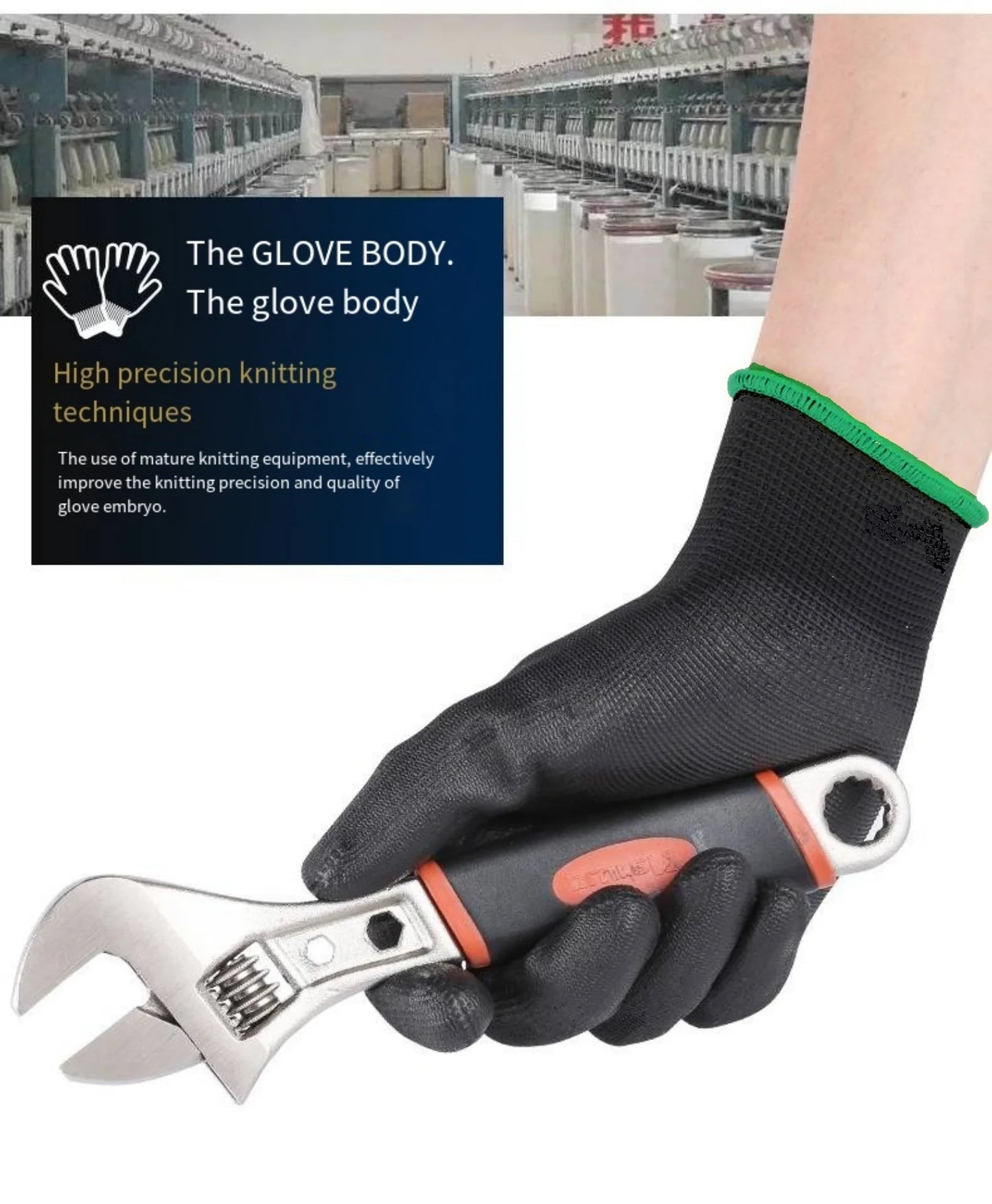 10 Pairs Durable Safety Gloves - Anti-Slip, Wear-Resistant, ESD Protection for Gardening & Woodworking