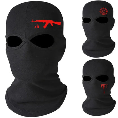 Full Face Balaclava Mask Tactical CS Winter Ski Cycling Hat Sun Protection Scarf Outdoor Sports Private Custom DIY Beanie 2022