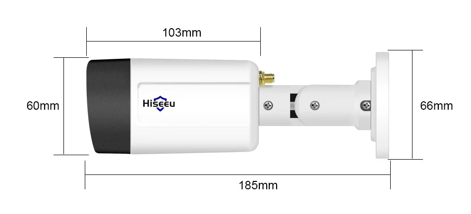 Cámara IP inalámbrica Hiseeu de 3 MP y 5 MP para exteriores, impermeable, CCTV, WiFi, cámara de seguridad P2P para sistema inalámbrico Eseecloud