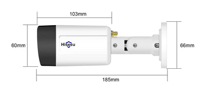 Cámara IP inalámbrica Hiseeu de 3 MP y 5 MP para exteriores, impermeable, CCTV, WiFi, cámara de seguridad P2P para sistema inalámbrico Eseecloud