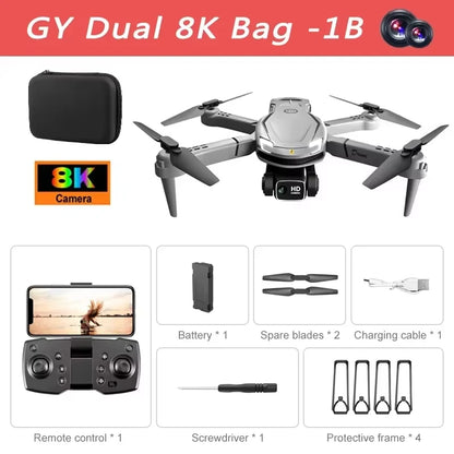 Dron Xiaomi V88 8K de alta definición con cámara dual, antivibración, cámara 4K, evitación de obstáculos inteligente, profesional, 15000 m