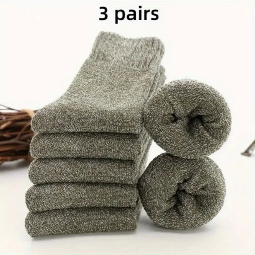 5 Pairs Of Men's Socks, Autumn And Winter Vintage Fun Fashion Athletic Socks, Sports Trend Socks