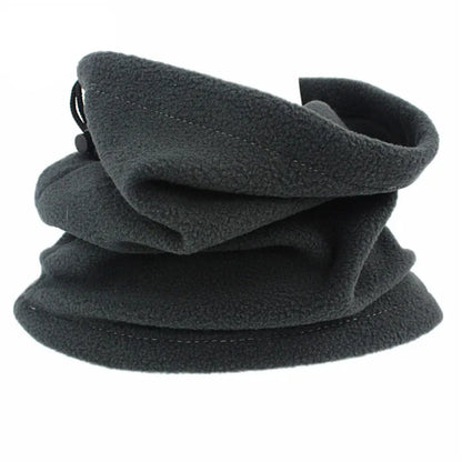 Unisex Solid Cashmere Plush Warm Winter Ring Scarf Women Men Knitted Full Face Mask Snood Neck Scarves Bufanda Thick Muffler New