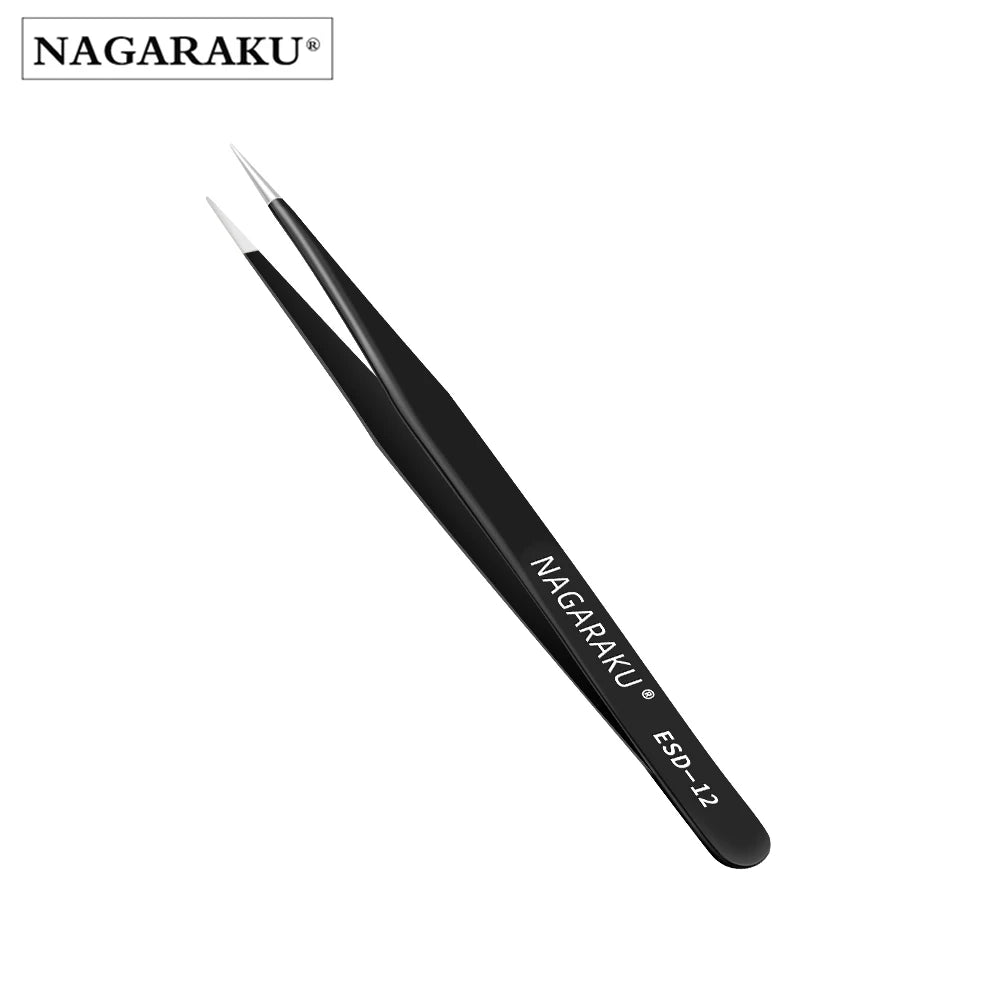 NAGARAKU Eyelash Extension Tweezers Makeup Stainless Steel Eyelash 3D accurate Clip