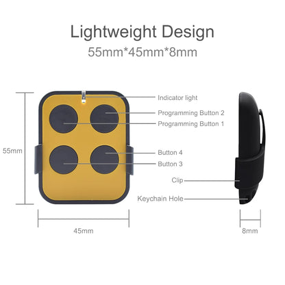 Multi Frequency 280-900MHZ Garage Door Remote Control Copy Duplicator 433mhz 868mhz Garage Remote Multi Brand Remote Control