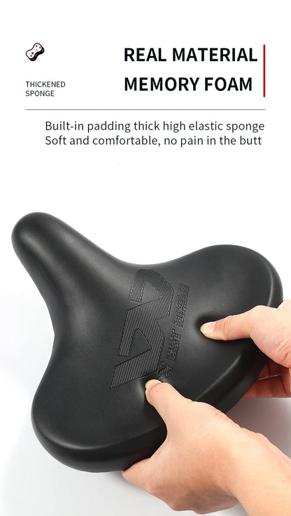 WEST BIKING Ergonomic Bicycle Saddle Long Distance Cycling Widen Thicken Cushion MTB Touring Bike Saddle Comfortable E-Bike Seat