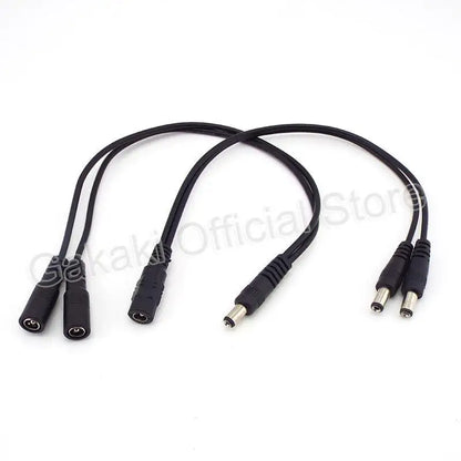 Female to Male Way Connector DC Plug Power Splitter Cable for CCTV LED Strip Light Power Supply Adapter 5.5mm*2.1mm