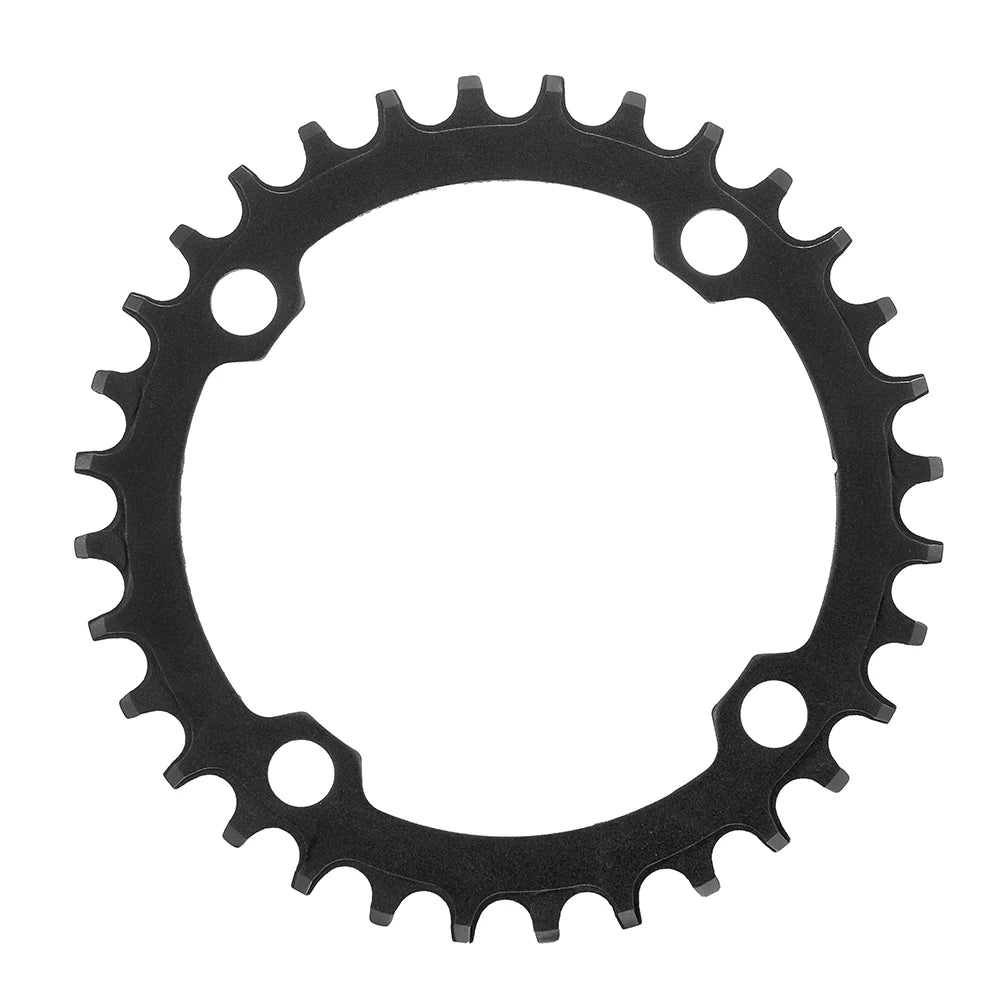 Bicycle Crank 104BCD Round Shape Narrow Wide 32T/34T/36T/38T MTB Chainring Bicycle Chainwheel Bike Circle Crankset Single Plate