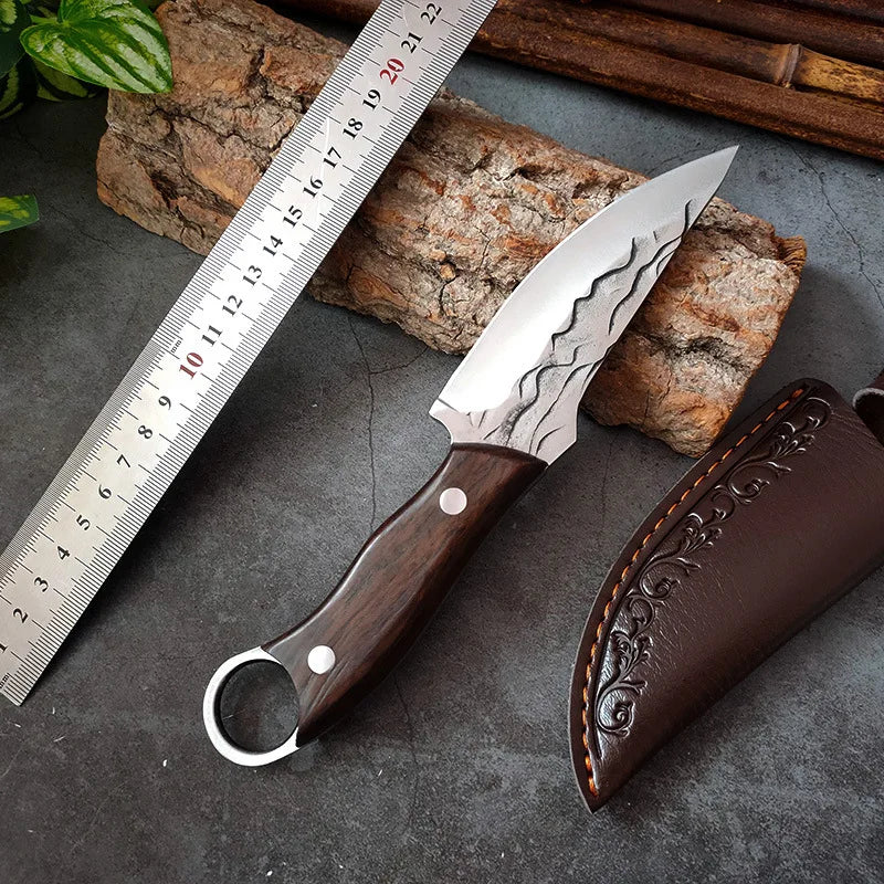 Hand-Forged Bone Sharpener Boning Knife Handle Meat Small Knife Cleaver Sharp Durable Convenient Small Knife Meat Cutting Fruit