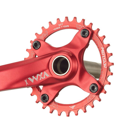 Bicycle Crank 104BCD Round Shape Narrow Wide 32T/34T/36T/38T MTB Chainring Bicycle Chainwheel Bike Circle Crankset Single Plate