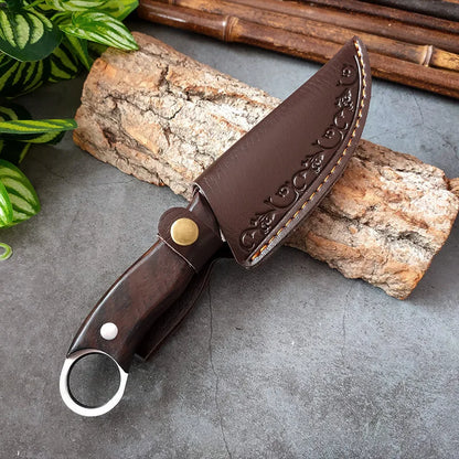 Afilador de huesos forjado a mano, mango de cuchillo para deshuesar, cuchillo pequeño para carne, afilado, duradero, práctico, cuchillo pequeño para cortar carne y fruta