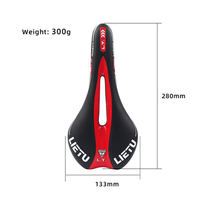 LIETU Bicycle Saddle MTB Road Bike Cycling Silicone Skid-proof Saddle Seat Silica Gel Cushion Seat Leather Front Seat Mat