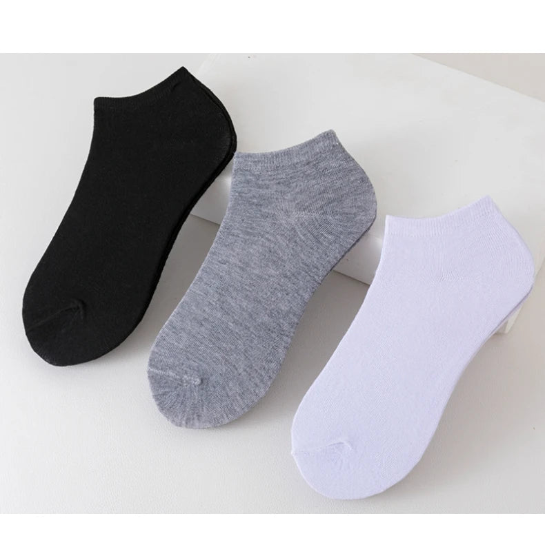 8 pares de calcetines náuticos para mujer y hombre, de corte bajo, invisibles, antideslizantes, de silicona, para verano, calcetines invisibles hasta el tobillo, de color sólido, informales, transpirables