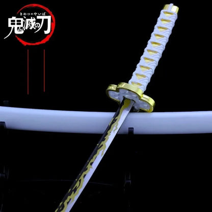 Espada Demon Slayer Espadas Katana Reales Espadas Demon Slayer Cosplay Accesorios de Metal Arma Anime Batalla Lista Sin Vanguardia Decoración de Dormitorio