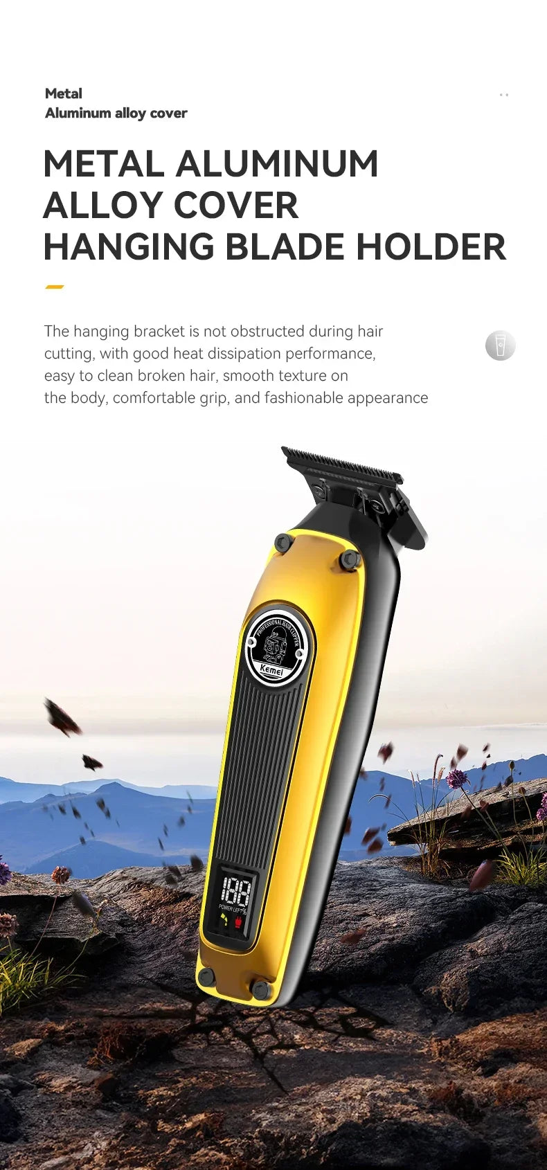 Kemei Hair Clipper or Blade KM-1825 KM-1855 KM-TX3 Professional Cordless Beard Trimmer Men Electric Shaver Hair Trimmer Set