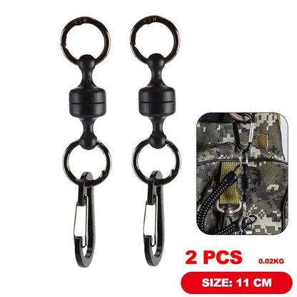 2pcs Fishing Hanging Buckle Magnetic Buckle Fast Hanging Buckle Wireless Lost Rope Metal Strong Magnetic Force Mountaineering