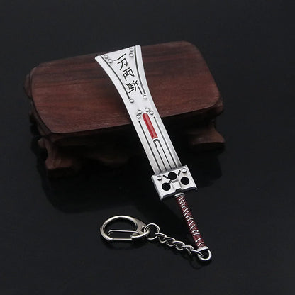 Game Final Fantasy 7 Cloud Buster Sword Keychain Remake Sword Zack Fair Weapon Metal Pendant Key Chain For Fans Cosplay Jewelry