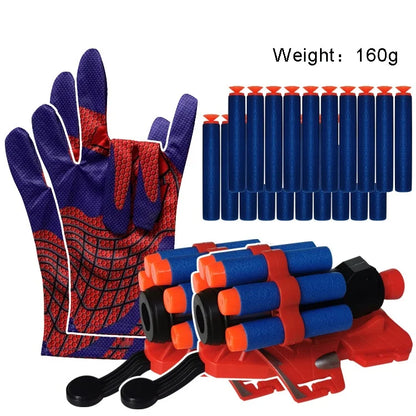 Soft Bullets Launcher Spray Wrist With Gloves Launching Soft Bomb Toy Gun Outdoor Games Toys