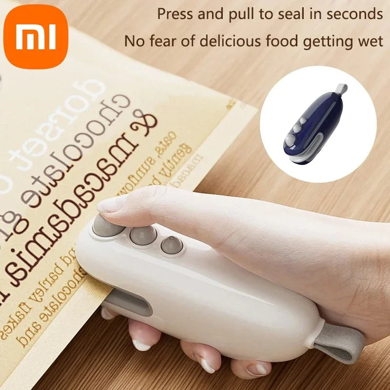 Xiaomi Sealer Food Bag Portable Plastic Bags Sealing Machine Thermoplastic Bag Sealants Handheld Food Packaging Heat Sealer Home