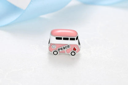 Original 925 Sterling Silver Charm Bead Travel London Bus Camera Suitcase Paris Charms Fit Pan Brand Bracelets Women Diy Jewelry