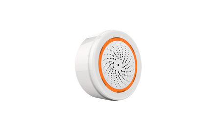 ONENUO Tuya Zigbee Smart Siren Alarm For Home Security with Strobe Alerts Support USB Cable Power and Built-in Battery