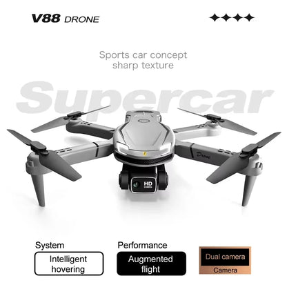 Dron Xiaomi V88 8K de alta definición con cámara dual, antivibración, cámara 4K, evitación de obstáculos inteligente, profesional, 15000 m