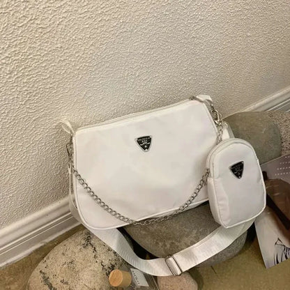 Conjunto de bolsos de mano casuales de moda para mujer, bolsos cruzados, bolsos de hombro, bolso bandolera 2 en 1, bolso de mano de tendencia para viajes y compras