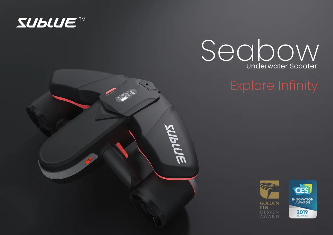 Scooter submarino Sublue Navbow de 75 minutos, 4,47 mph, motor dual, 40 m, equipo de buceo, hélice submarina para buceo con esnórquel