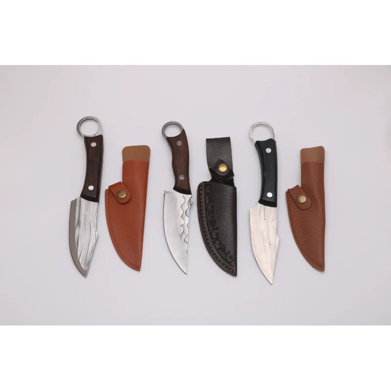 Afilador de huesos forjado a mano, mango de cuchillo para deshuesar, cuchillo pequeño para carne, afilado, duradero, práctico, cuchillo pequeño para cortar carne y fruta