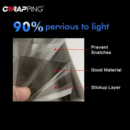 30*200cm Tinte para faros delanteros de coche, luz antiniebla, luz trasera, pegatina impermeable, luz antiniebla automática, luz trasera, pegatinas para luces traseras de color negro ahumado