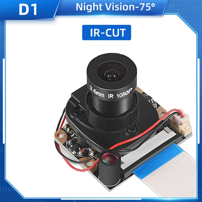 Raspberry Pi 4 Camera 5MP Night Vision 1080P Optional Wide Angle Fisheye IR-CUT Camera FF AF for Raspberry Pi 4B 3B+ 3B Zero