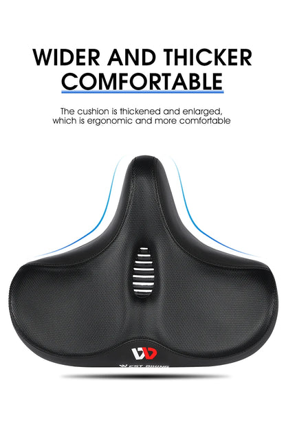 WEST BIKING Ergonomic Bicycle Saddle Long Distance Cycling Widen Thicken Cushion MTB Touring Bike Saddle Comfortable E-Bike Seat