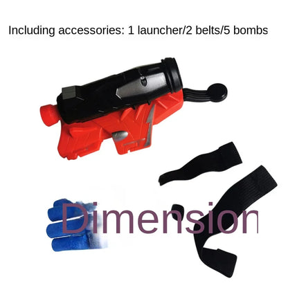 Soft Bullets Launcher Spray Wrist With Gloves Launching Soft Bomb Toy Gun Outdoor Games Toys