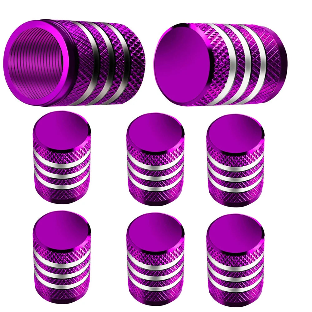 8Pc Tire Valve Caps Tyre Rim Stem Cover Dust Proof Auto Wheel Cap Aluminum Alloy Nipple Caps for Cars and Motorcycles Bikes