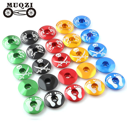 MUQZI Mountain Bike Headset Cover Aluminum Alloy Ultra-ligh  Bowl Cover Road Bike Fixed Gear Folding Parts Headset top Cap