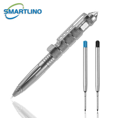 High Quality Metal Self Defense Tactical Pen School Student Office Ballpoint Pens Emergency Glass Breaker Survival Supplies