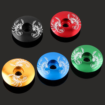 MUQZI Mountain Bike Headset Cover Aluminum Alloy Ultra-ligh  Bowl Cover Road Bike Fixed Gear Folding Parts Headset top Cap