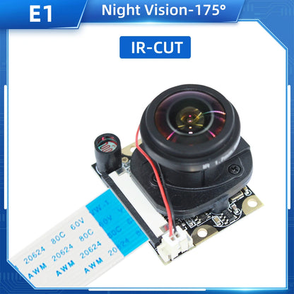 Raspberry Pi 4 Camera 5MP Night Vision 1080P Optional Wide Angle Fisheye IR-CUT Camera FF AF for Raspberry Pi 4B 3B+ 3B Zero