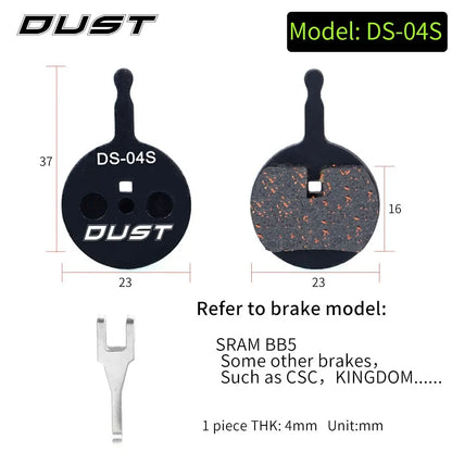 Bicycle Disc Brake Pad Bike Hydraulic Disc Brake Pads Semi-Metallic Cycling Brake Pads for BB5 BB7